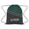 Custom Logo Non-Woven Two-Tone Hit Sports Pack Forest Green With Black