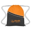 Custom Logo Non-Woven Two-Tone Hit Sports Pack Orange With Black