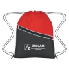 Custom Logo Non-Woven Two-Tone Hit Sports Pack Red With Black