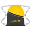 Custom Logo Non-Woven Two-Tone Hit Sports Pack Yellow With Black