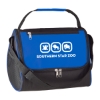 Custom Logo Triangle Insulated Lunch Bag Black With Royal