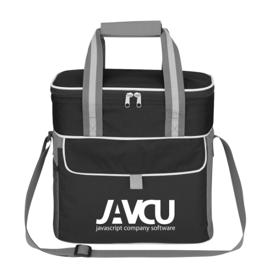 Custom Logo Pack-N-Go Kooler Bag Black With Black