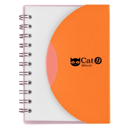 Custom Logo Mini Spiral Notebook Frost Orange