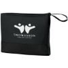 Custom Logo Travel Blanket with Bag Black