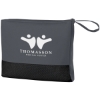 Custom Logo Travel Blanket with Bag Charcoal