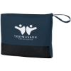 Custom Logo Travel Blanket with Bag Navy Blue