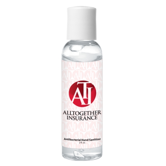 Custom Logo Hand Sanitizer- 2 oz. Clear