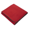 Custom Fleece Stadium Blanket Strapped Hunter Red