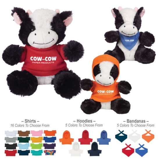 6 Cuddly Cow With Shirt