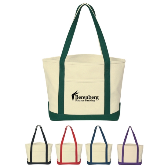 Heavy Cotton Canvas Boat Tote Bag