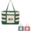 Cotton Canvas Nautical Tote  Silk Screen