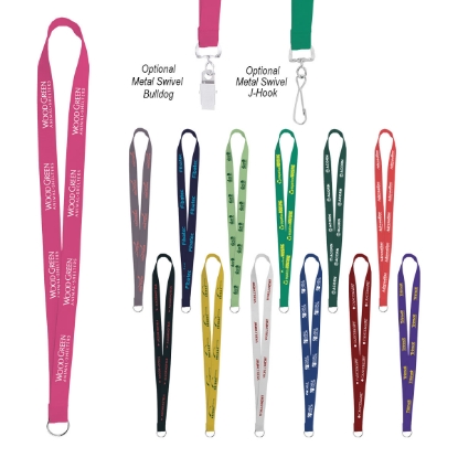 Sewn Screen Printed Polyester Value Lanyard   34 x 36