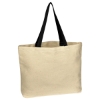 Natural Cotton Canvas Tote Bag Natural w/Black