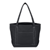 Medium Cotton Canvas Yacht Tote Bag Black