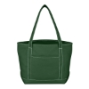 Medium Cotton Canvas Yacht Tote Bag Forest Green