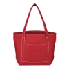 Medium Cotton Canvas Yacht Tote Bag Red