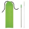 Stainless Steel Straw Kit Lime Green
