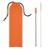 Stainless Steel Straw Kit Orange