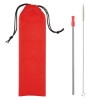 Stainless Steel Straw Kit Red