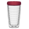 16 Oz Hydro Double Wall Tumbler with Lid Crimson