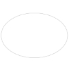 6 W x 4 H Oval Window or Bumper Sticker White