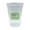 Custom 16 Oz. Practical Fill 18 Oz. Disposable Greenware Cups Clear
