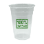 Custom 16 Oz. Practical Fill 18 Oz. Disposable Greenware Cups Clear