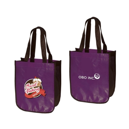 Laminated Tote Bag Purple