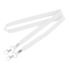 5/8" Double Ended Lanyards White