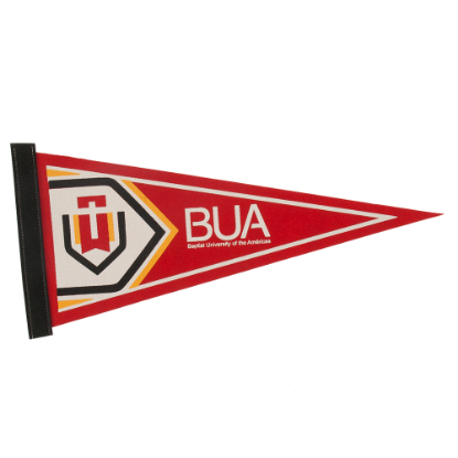 8" x 18" Colored Felt Pennant Red