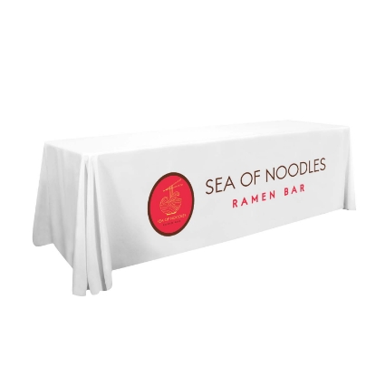 8' Standard Table Throw - White