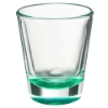 1.75 oz. Clear Glass Shot Glasses Green