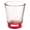 1.75 oz. Clear Glass Shot Glasses Red