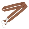 3/4" Double Ended Lanyards Process Brown