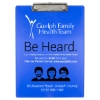Custom MCQUARY Letter Size Clipboard with Metal Spring Clip - Blue - 2 Color