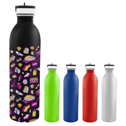 Picture of 24 Oz. Full Color Stainless Steel Newcastle Bottle