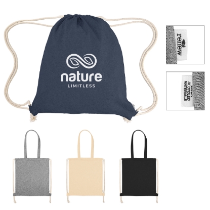 Picture of Nicole Recycled Cotton Drawstring Bag
