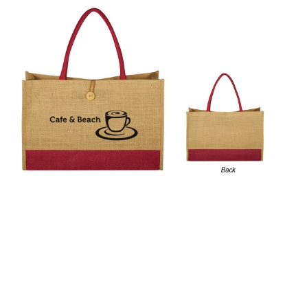 Picture of Jute Box Tote Bag