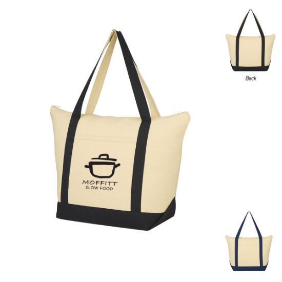 Picture of Folksy 12 Oz. Cotton Tote Bag