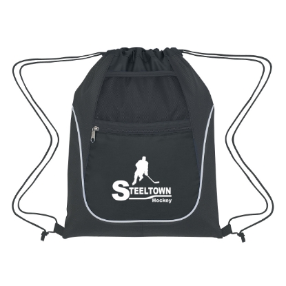Picture of Drawstring Sports Pack With Dual Pockets