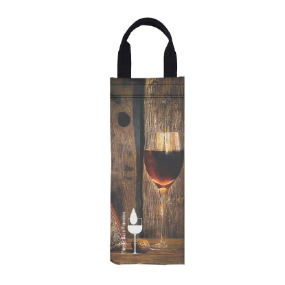 Picture of 6" W X 16" H Canvas Wine Bag