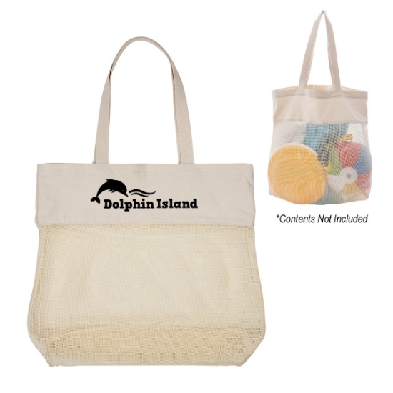 Picture of Carlisle Cotton Mesh Tote Bag