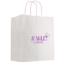 Picture of Kraft Paper White Shopping Bag - 13" X 17"
