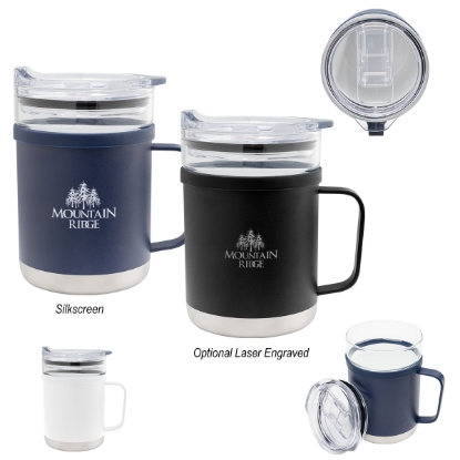 Picture of 15 Oz. Glass & Stainless Steel Mug