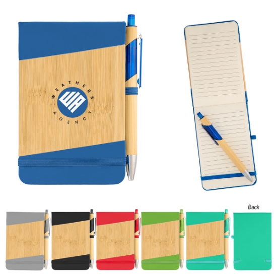 Picture of Bamboo Look Jotter & Pen