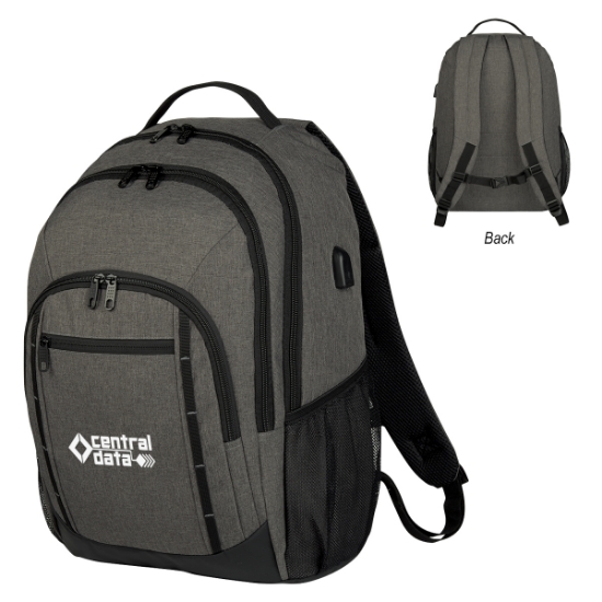 Picture of Reagan Heathered Laptop Backpack