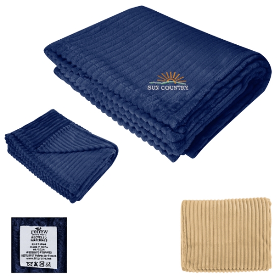 Picture of Raleigh Recycled Ribbed Flannel Blanket