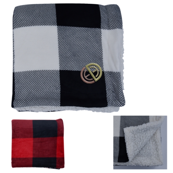 Picture of Buffalo Plaid Sherpa Blanket