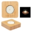 Picture of Bamboo Tea Light Candle Holder With Candle
