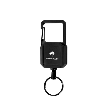 Picture of Badge Reel Keychain With Carabiner